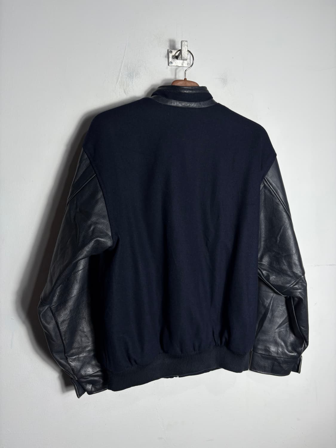 North end 울 가죽 바시티 자켓 상품이미지5