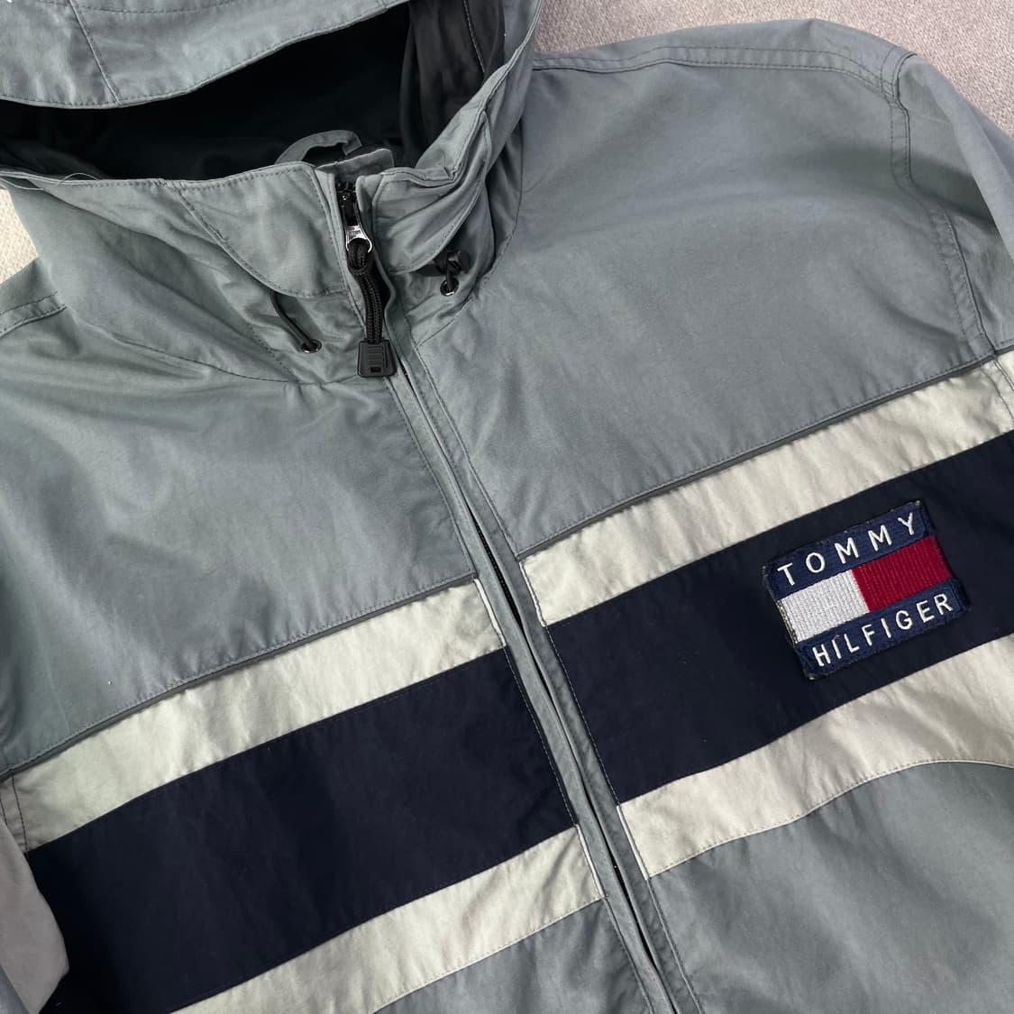 100 타미힐피거 투웨이 고프코어 바람막이 자켓  상품이미지2