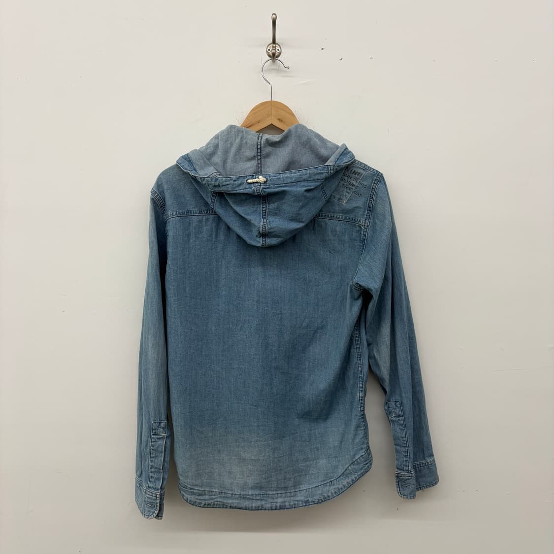 아비렉스 후드 데님  셔츠자켓 남m 상품이미지5