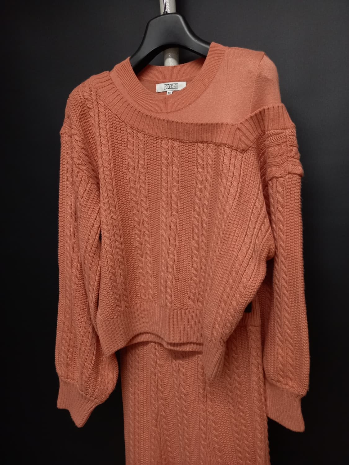 에고이스트 춘추동 니트 스커트 셋업 55.66 상품이미지5