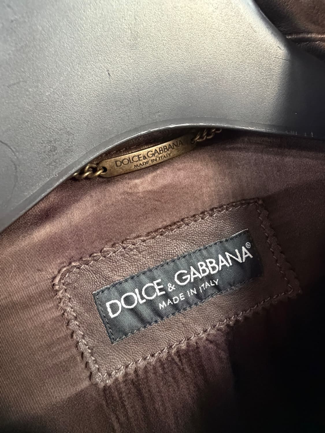 돌체앤가바나 플라이트 레더 봄버 자켓  상품이미지5