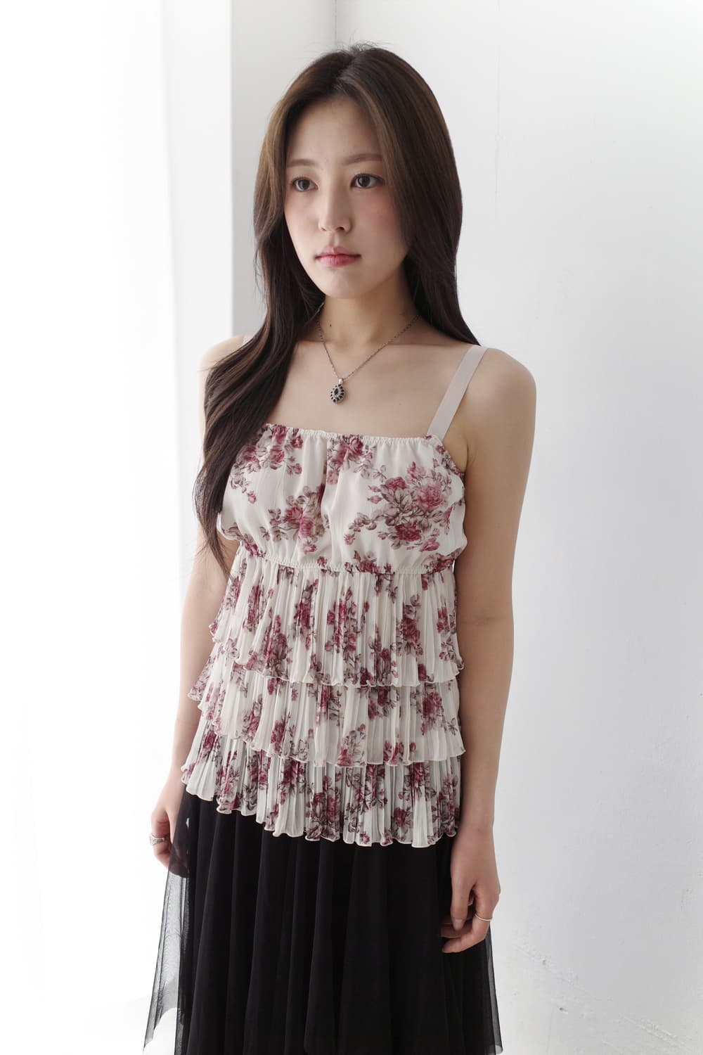 flower pleats sleeveless 상품이미지4