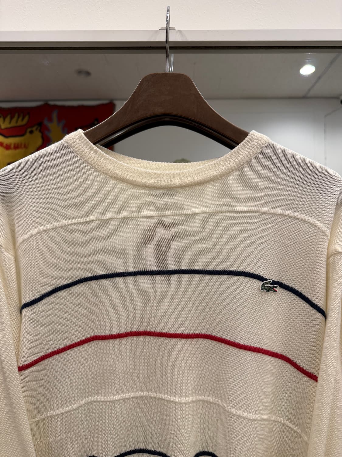 90s Lacoste 라코스테 스트라이프 니트 상품이미지3