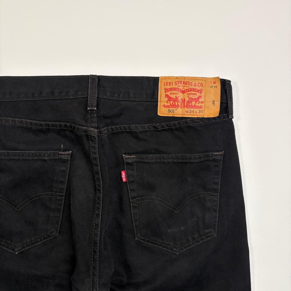 [34x30] 10s Levi’s 501 black pants 상품이미지6