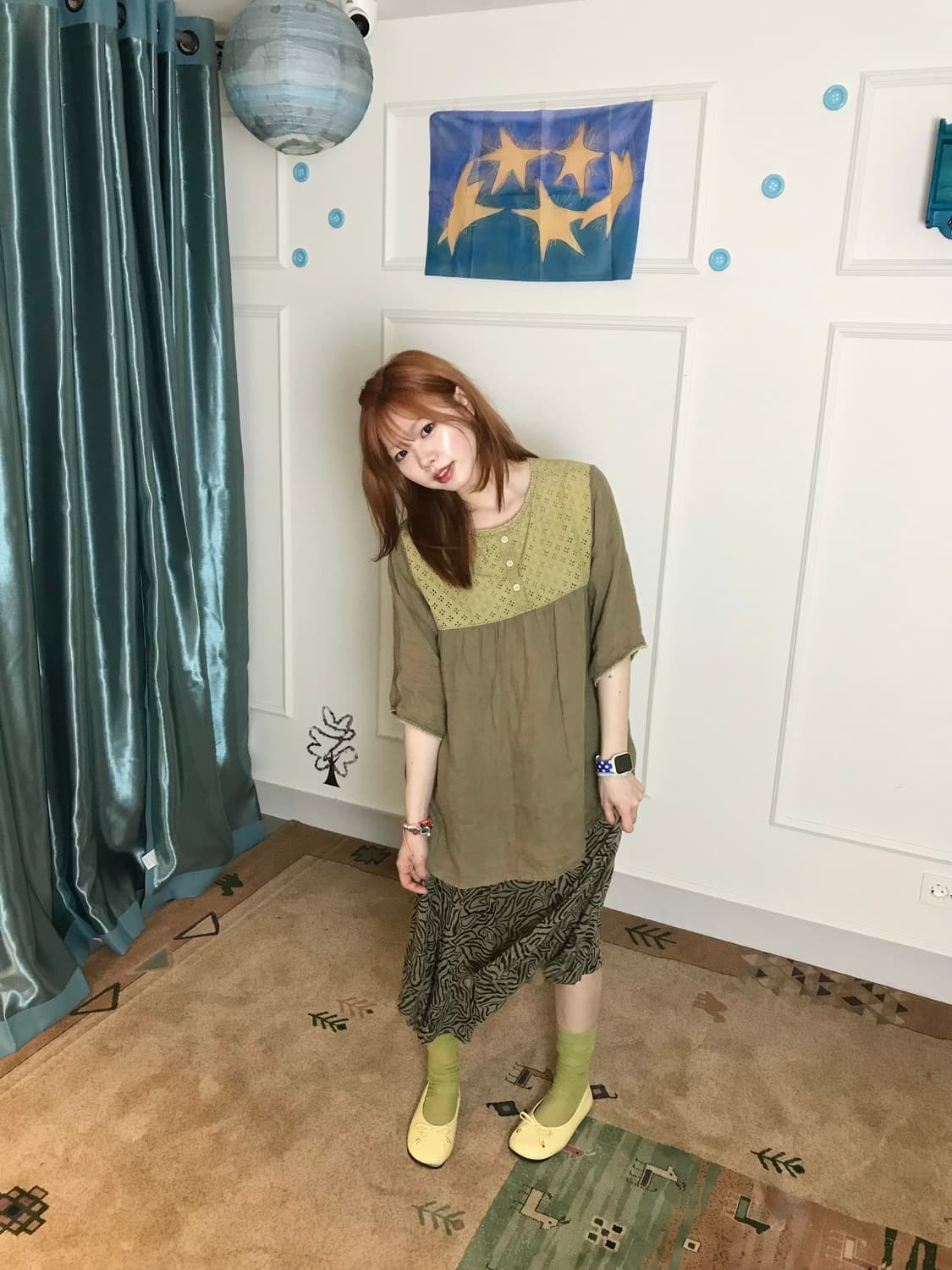 어우러지는 톡 튀는  귀여운 코디🍋 펀칭+펀칭 귀여움 두 배𖧧 상품이미지4