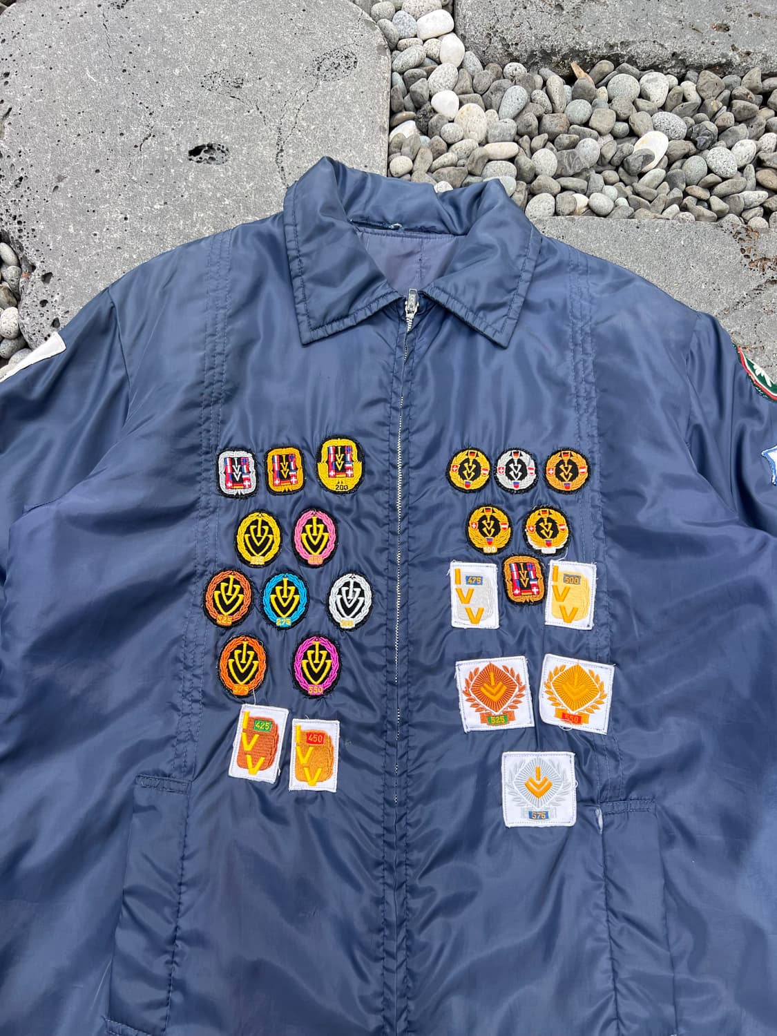 70s ORIGINAL CRAZY PATCH SATIN 70s나일론자켓 상품이미지4