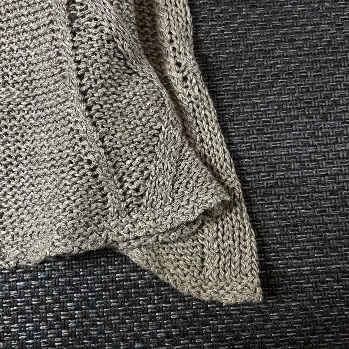 타카히로미야시타 더 솔로이스트 베이지 그물 가디건 M 상품이미지8