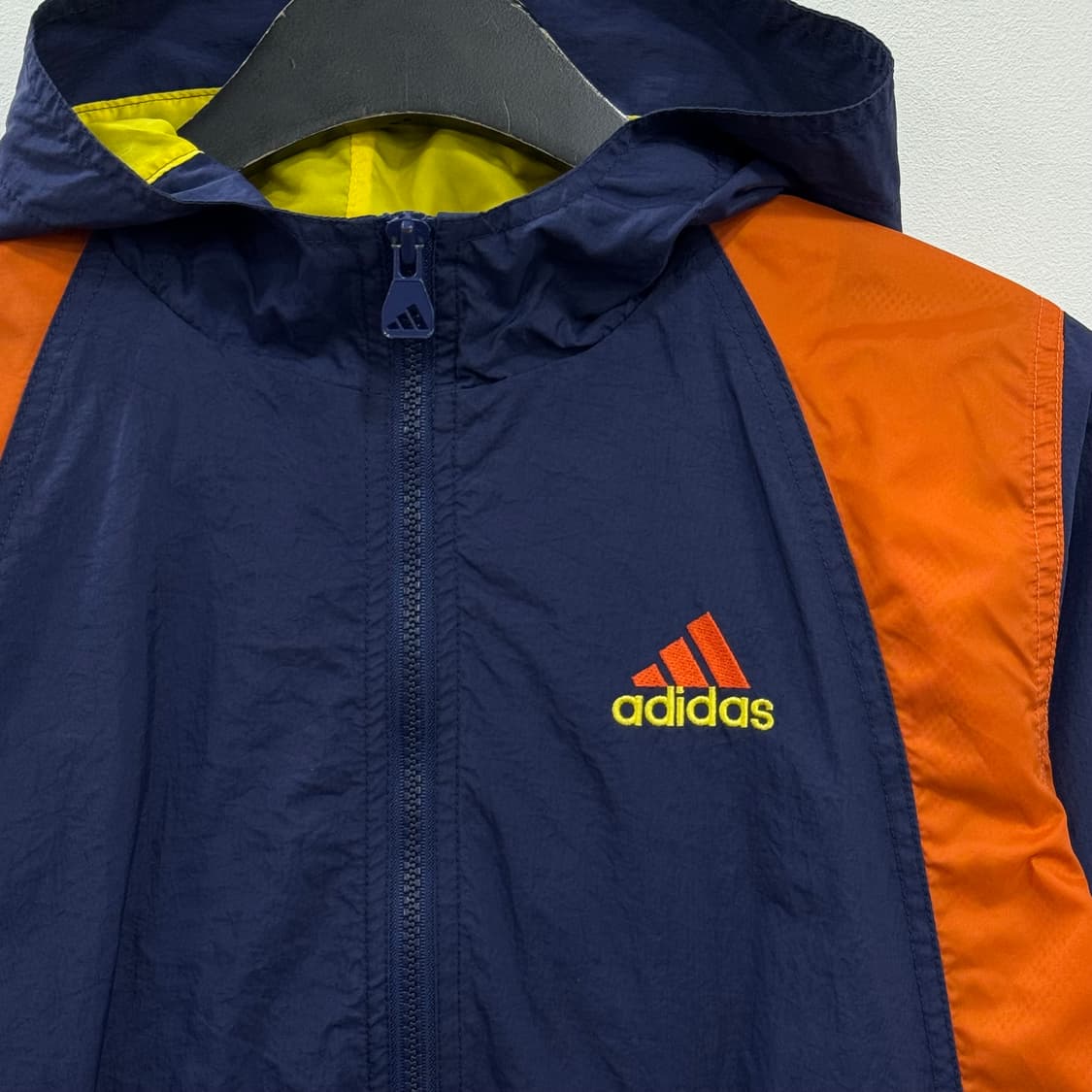 아디다스 배색 아노락 키즈M 상품이미지2