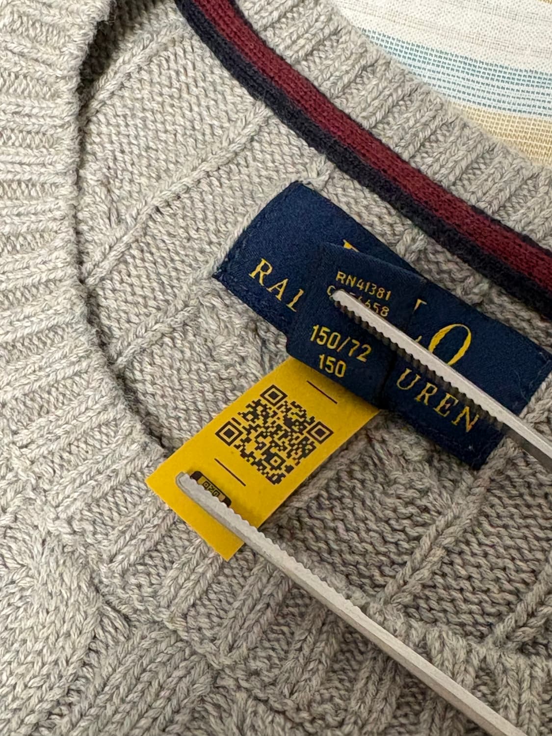 Polo Ralph Lauren 남아 주니어 케이블 스웨터 M 상품이미지4