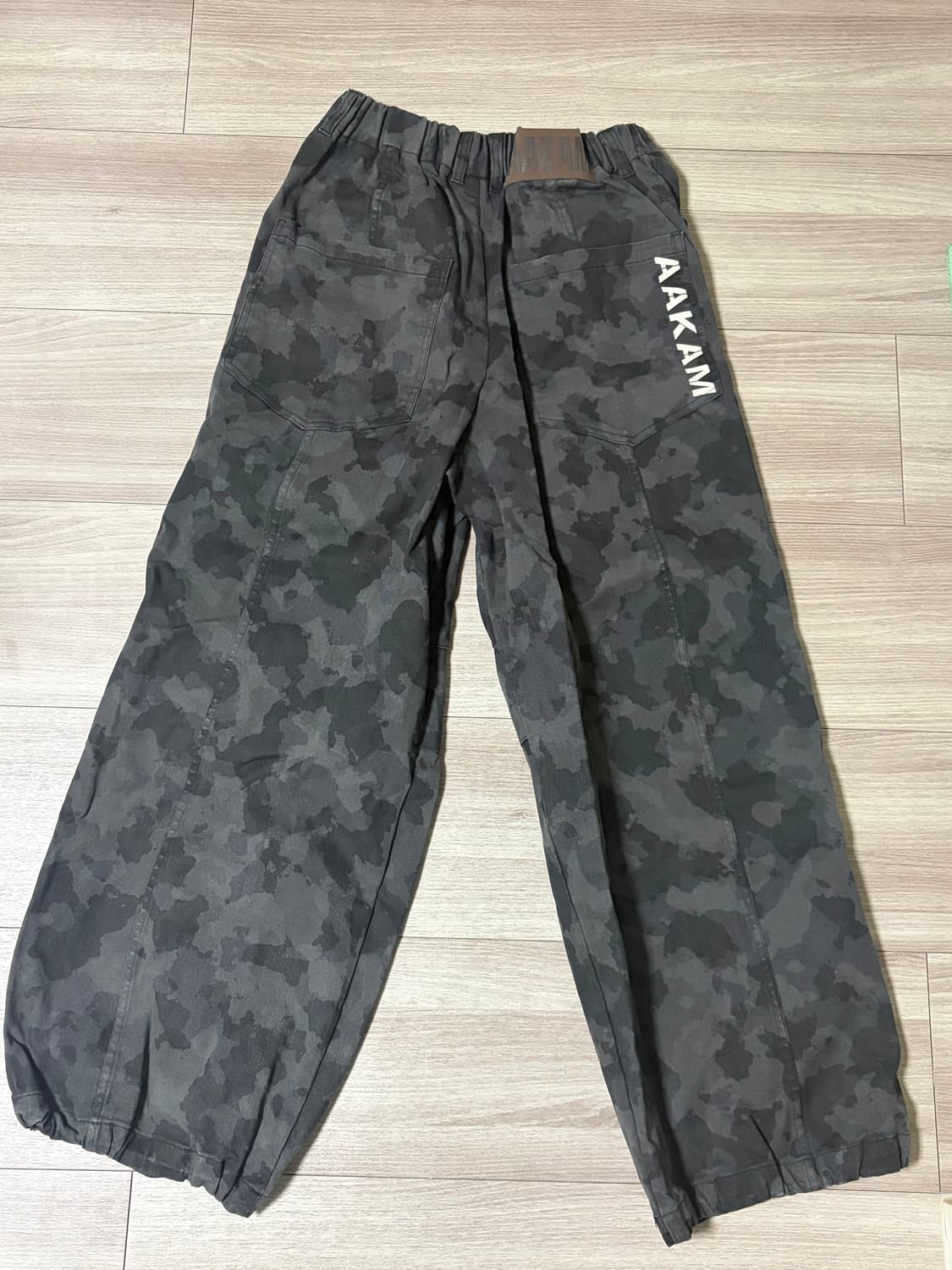 아캄 카모플라쥬 트윌 팬츠 블랙 카모바지 1사이즈 상품이미지7