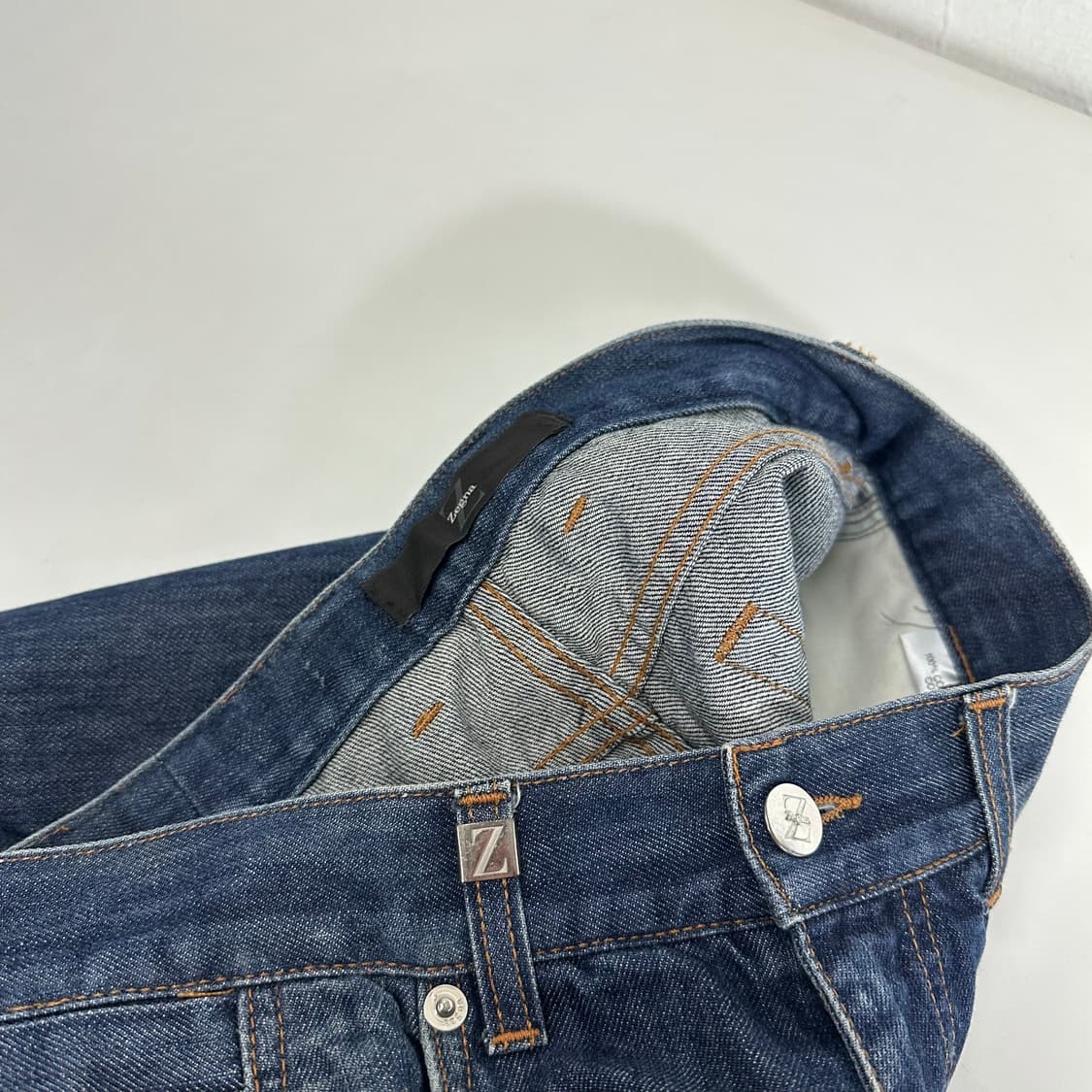32 제냐 인디고 일자핏 데님팬츠 상품이미지1