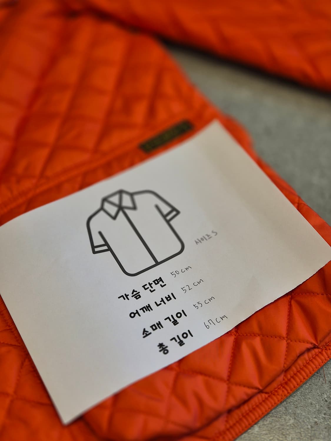 폴로 랄프로렌 오렌지 여성 퀄팅 패딩 판매합니다 상품이미지6