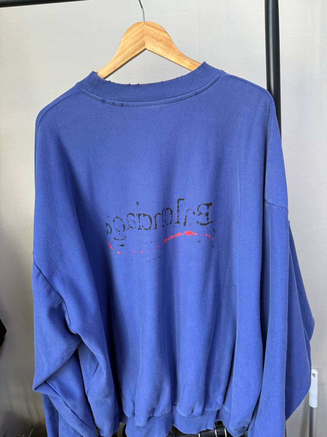 발렌시아가 웨이브로고 맨투맨 4사이즈 상품이미지4