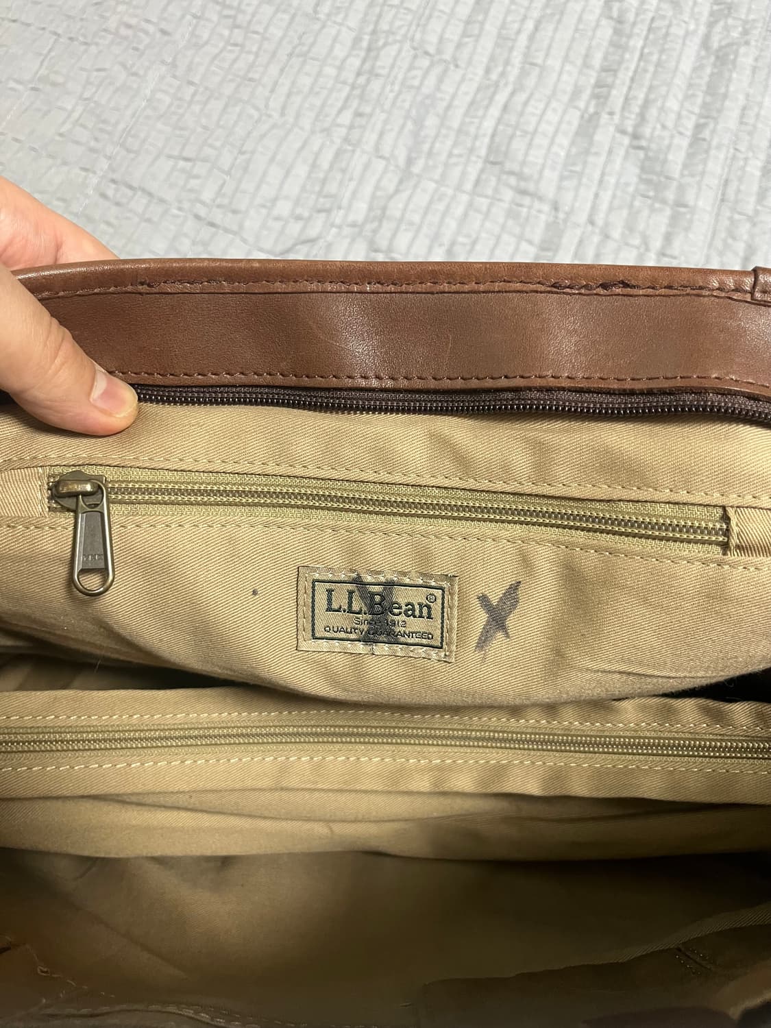 [OS] L.L.BEAN 엘엘빈 브라운 레더 토트백 상품이미지7