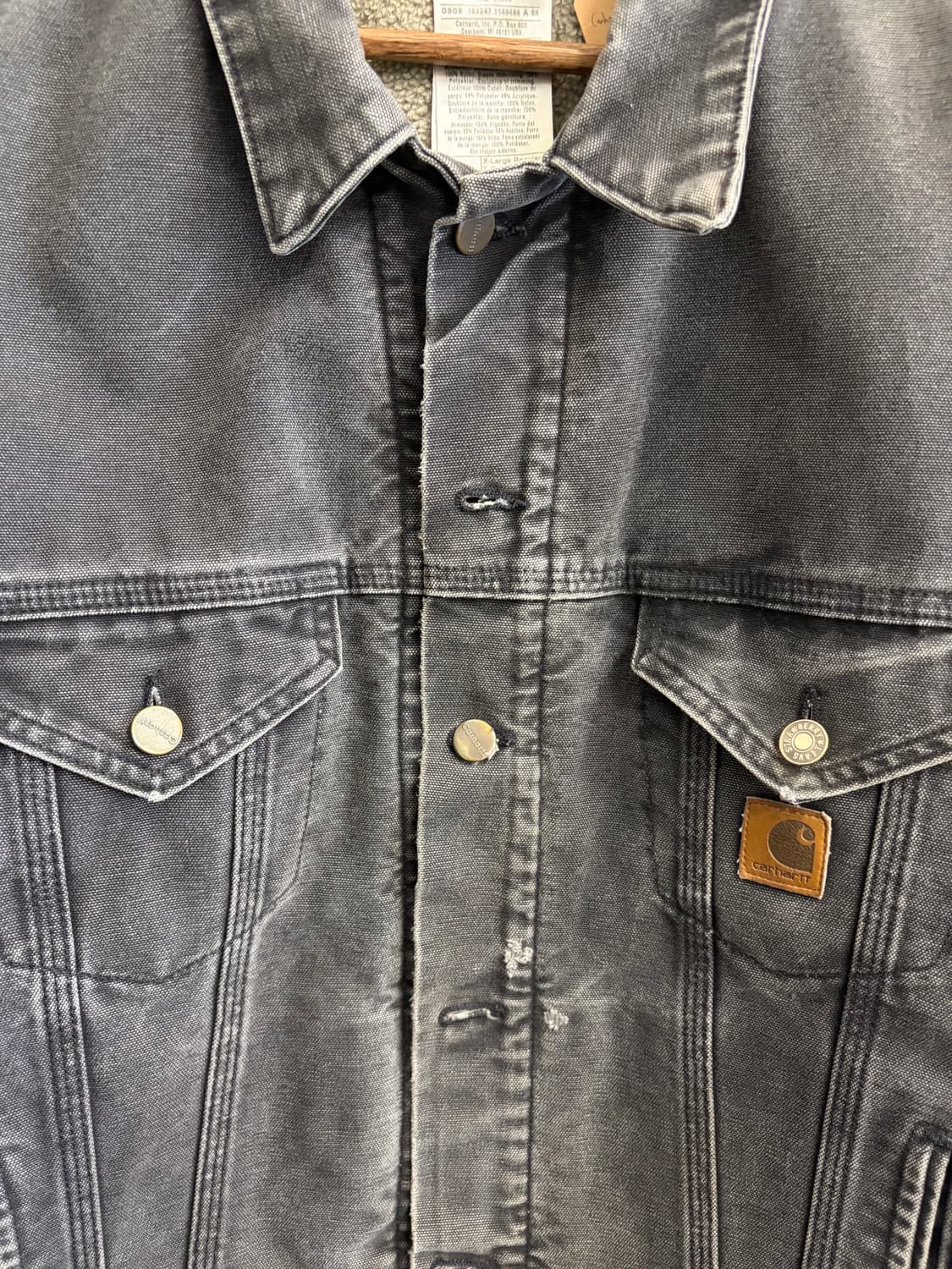 N169. 칼하트 트러커 흑청자켓 상품이미지2