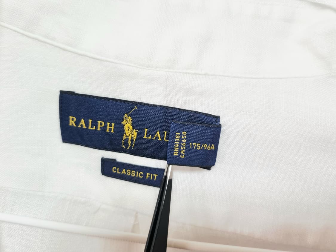 남성 폴로 랄프로렌 린넨 마 화이트 흰색 긴팔 남방 셔츠 상품이미지9