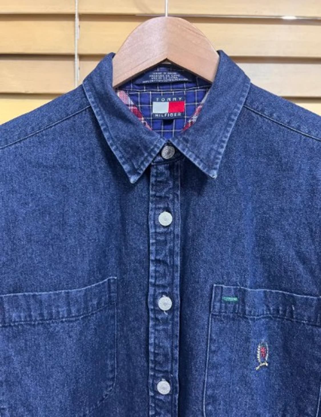 타미힐피거 남성 체크안감 셔츠자켓 워크자켓 XL 상품이미지1