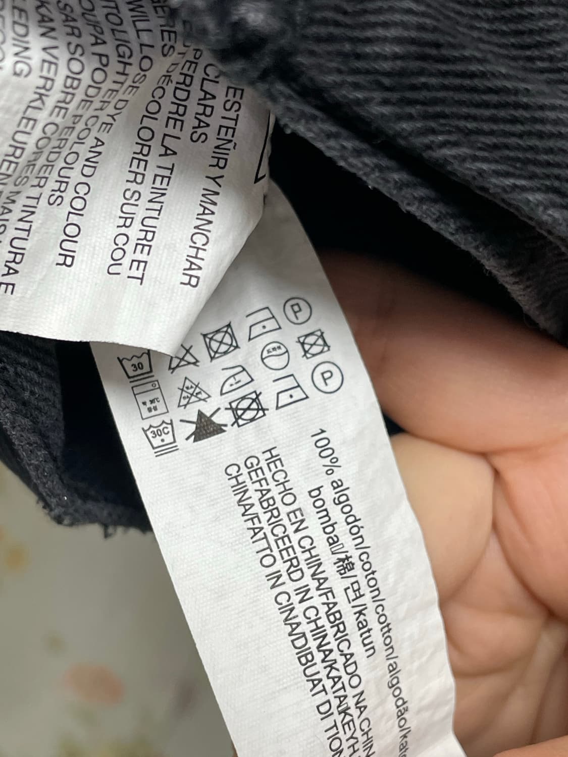 블랙 크롭 데님 셔츠 상품이미지3