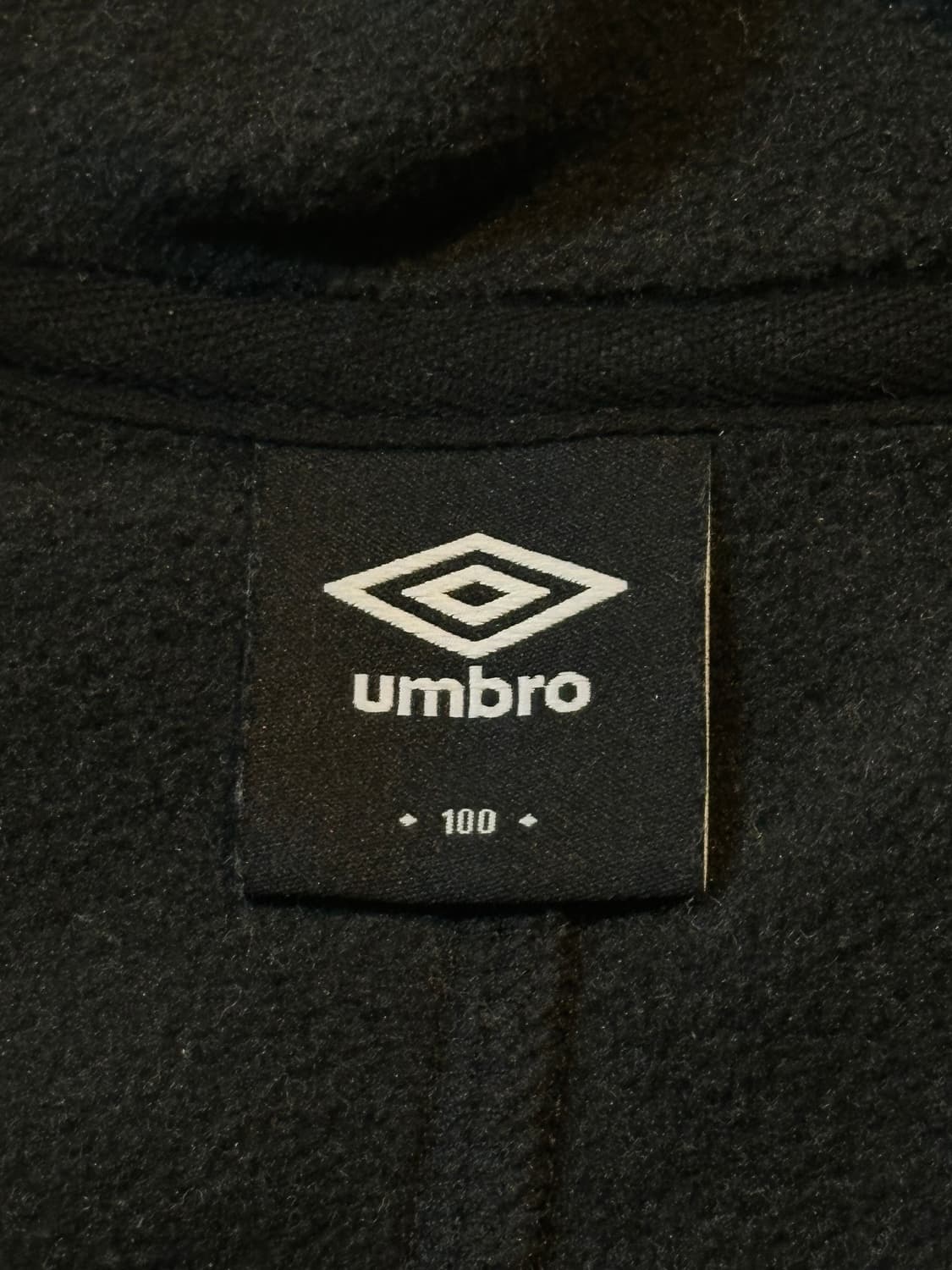 엄브로 UMBRO 투웨이 폴라텍 플리스 후드집업 블랙 상품이미지6