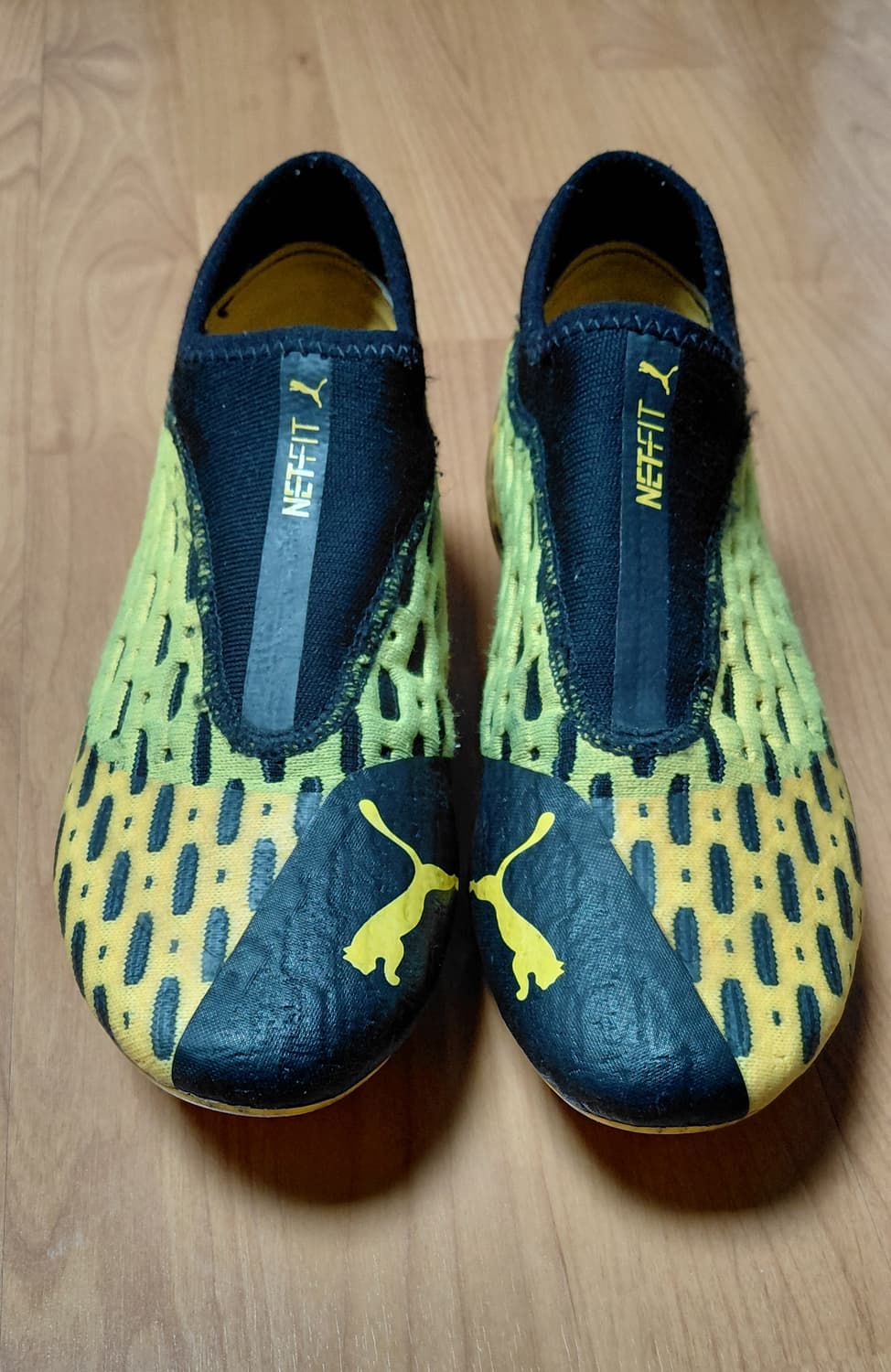 푸마 퓨쳐 네트핏 축구화 블랙/옐로우 250mm 무료배송 상품이미지2