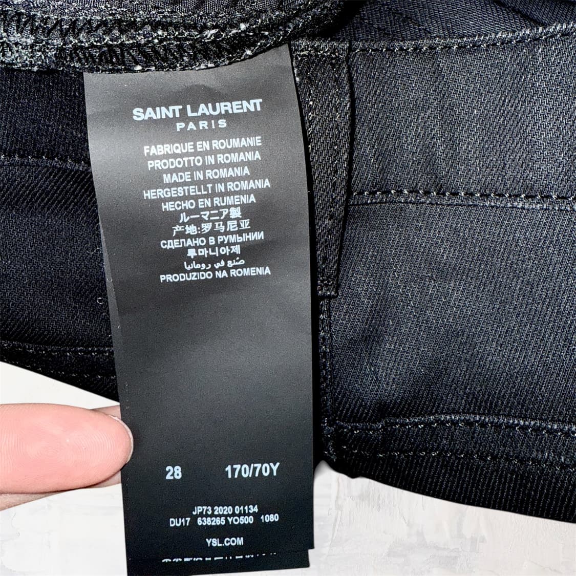 (새상품) 생로랑 D05 데님팬츠 28 상품이미지6