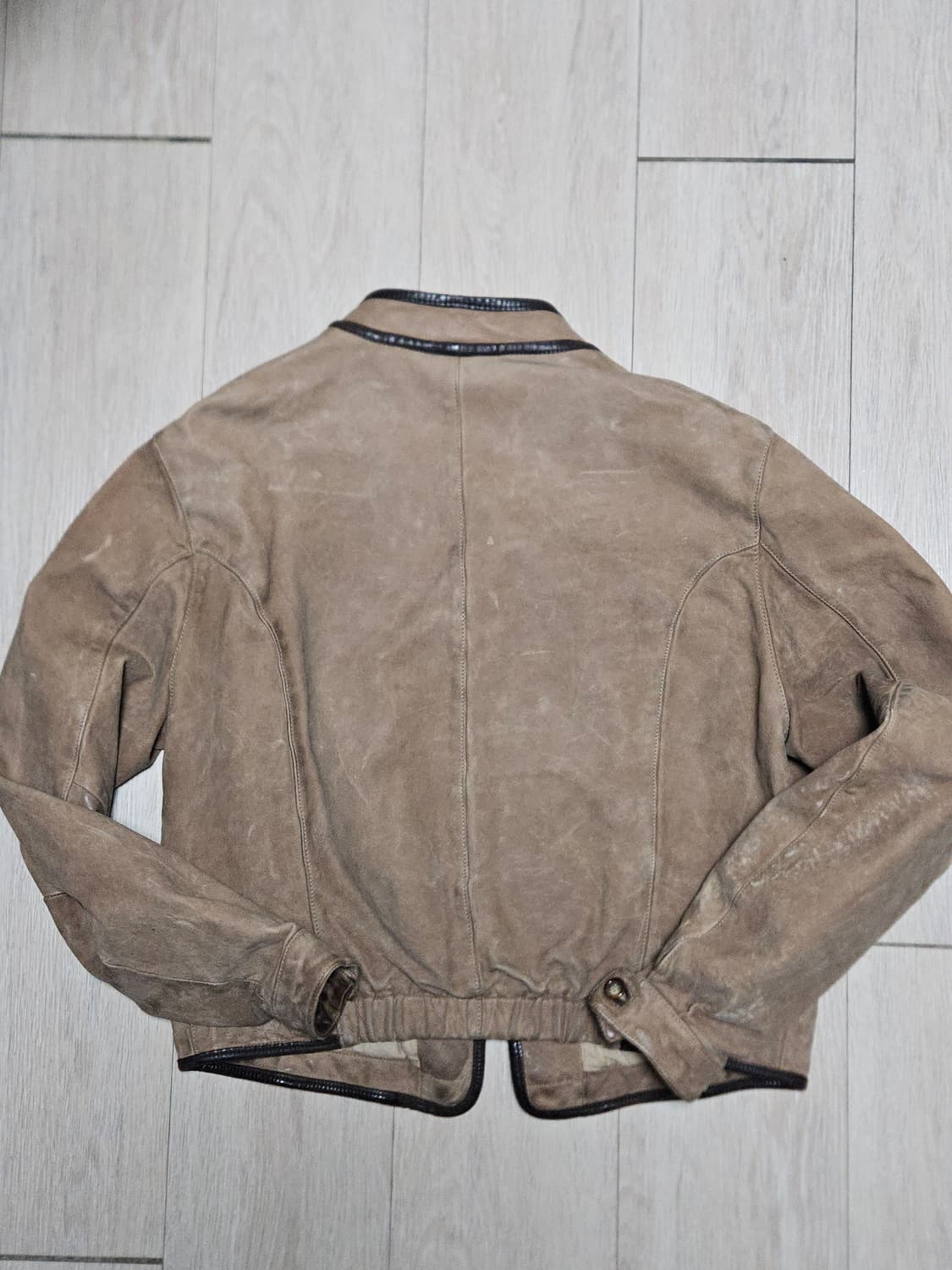 90s 엠포리오 아르마니 레더 자켓 상품이미지8