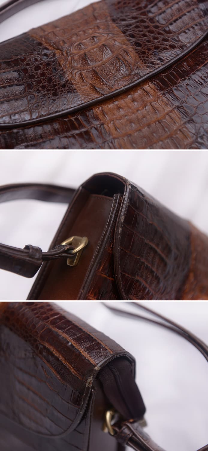 리얼 악어가죽 (크로커다일 스킨) 숄더&크로스백 상품이미지5