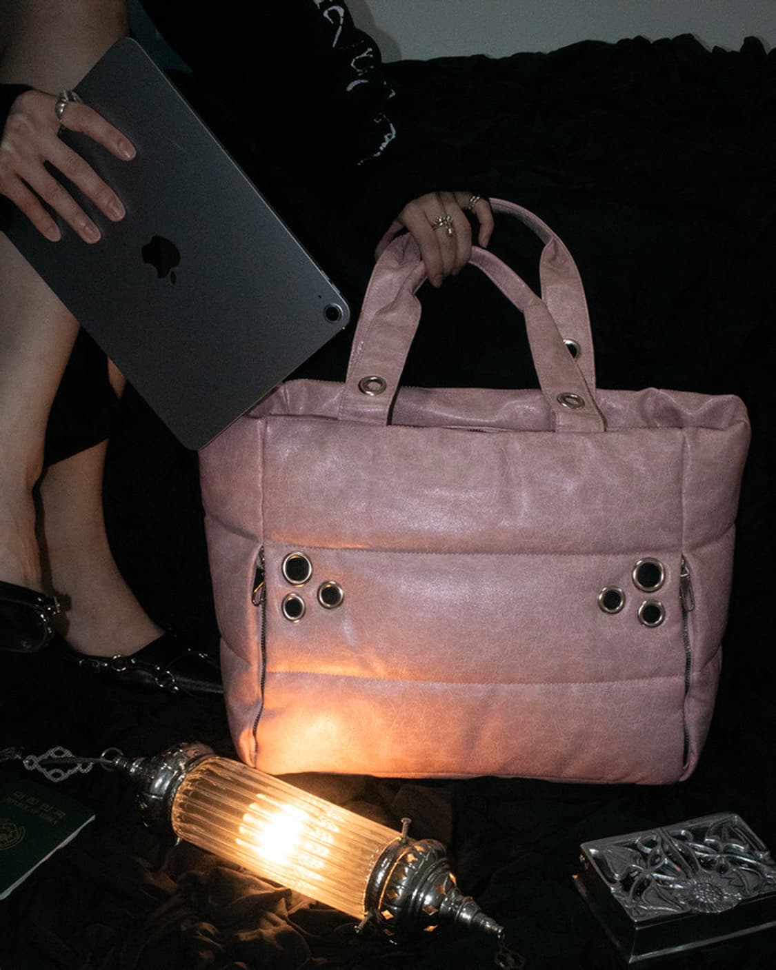 쿨사이드옵더필로우 마이 아일렛 트레블 백 핑크 상품이미지4