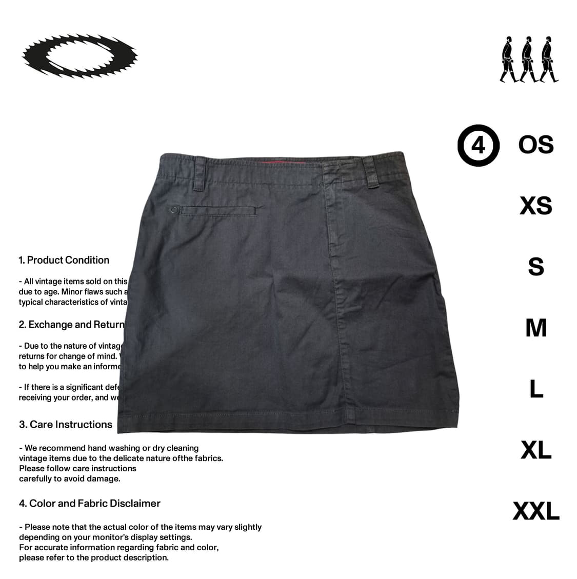 오클리00's 소프트웨어 미국 4 사이즈 미니 스커트 상품이미지1