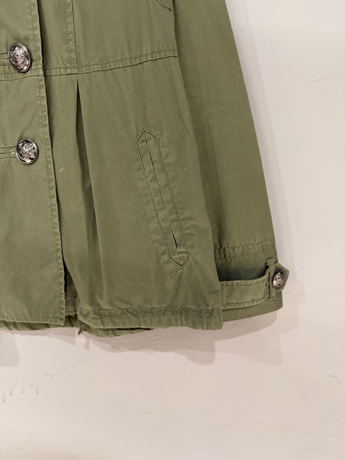 double button detail hood jacket 상품이미지7