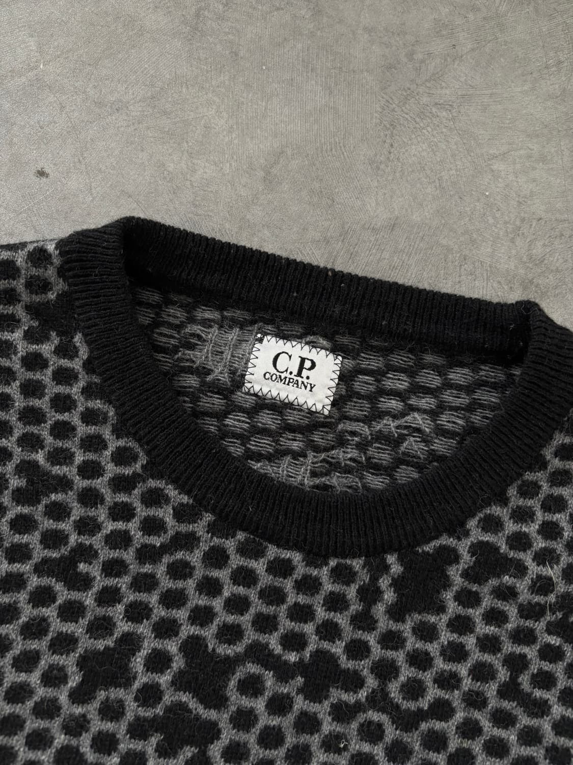 C.P. Company CP 컴퍼니 블랙 패턴 울 니트  상품이미지6