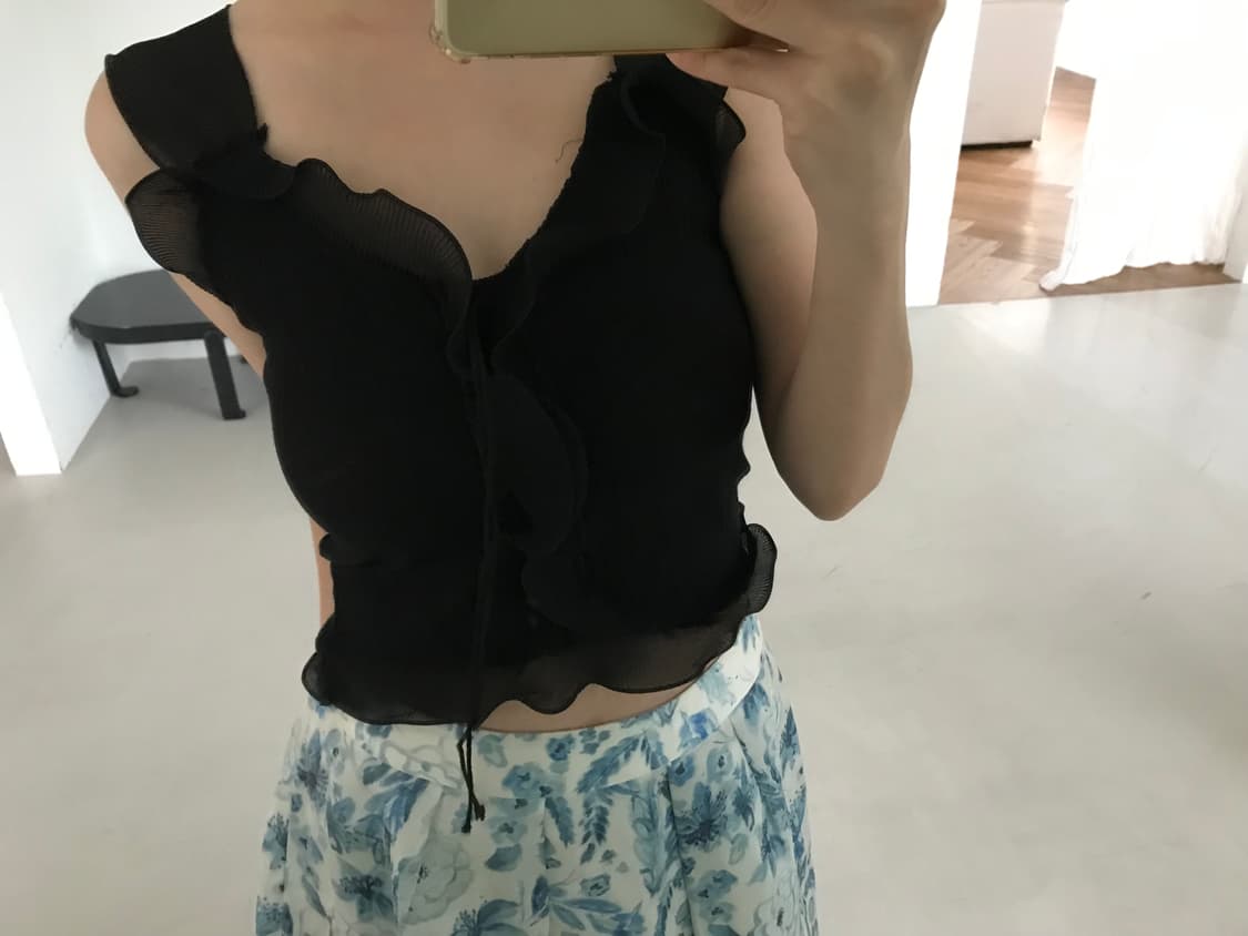 vintage ruffle sleeveless 상품이미지2