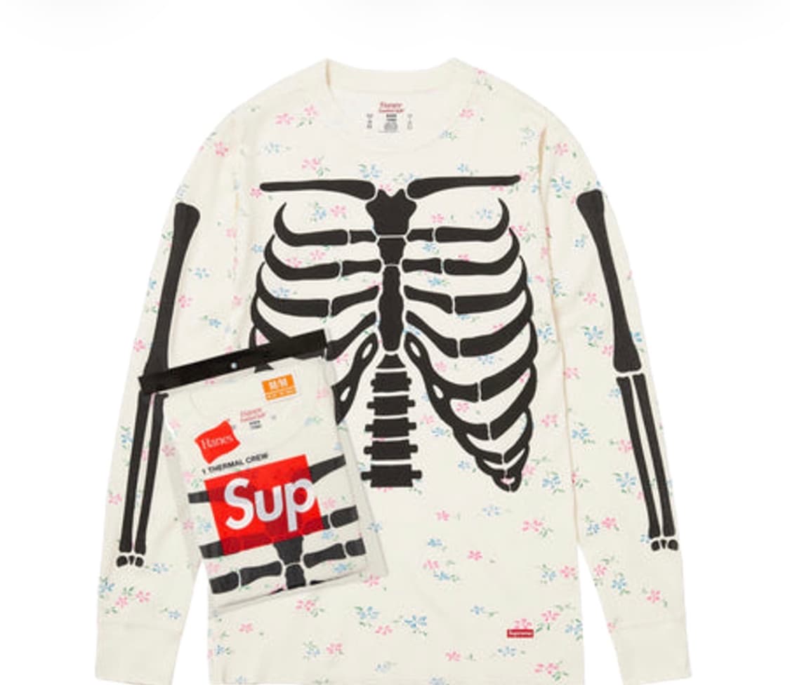 슈프림 헤인즈 본즈 플로럴 XL 상품이미지1