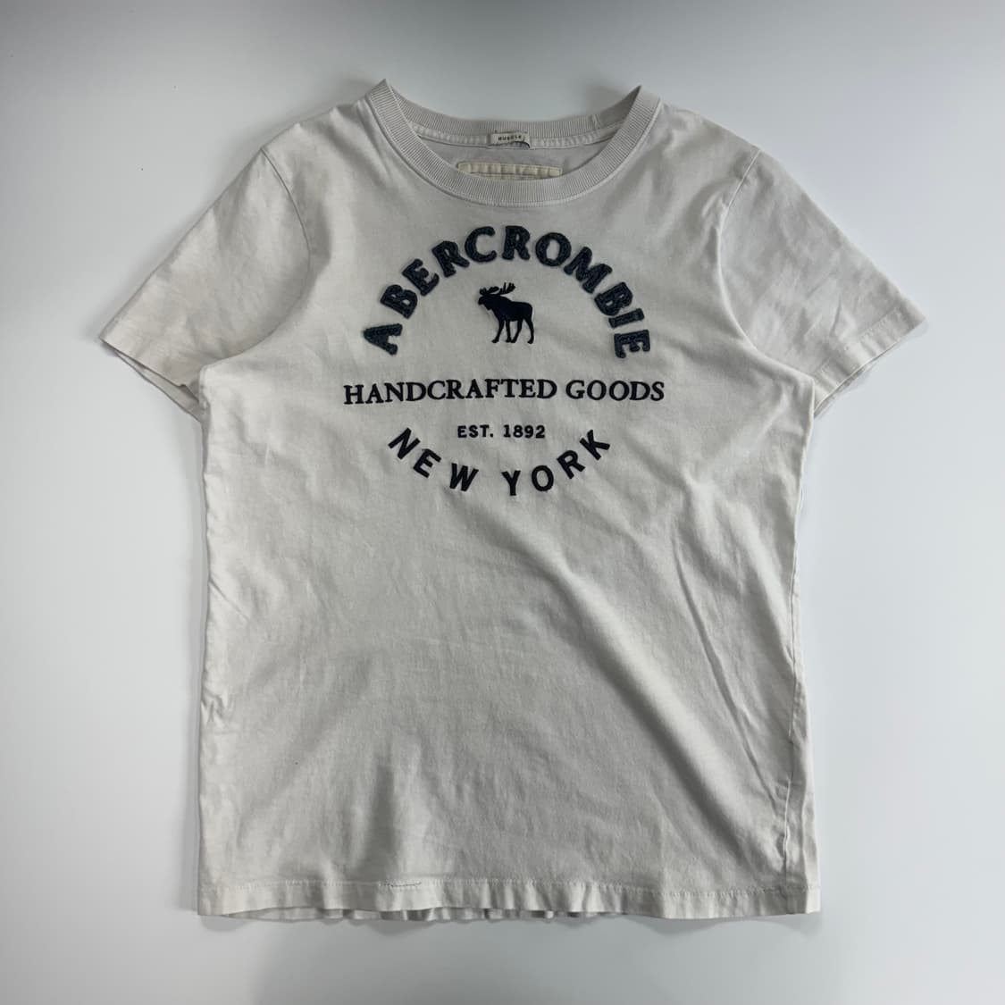 Abercrombie 아베크롬비 아치 로고 화이트 반팔 상품이미지3