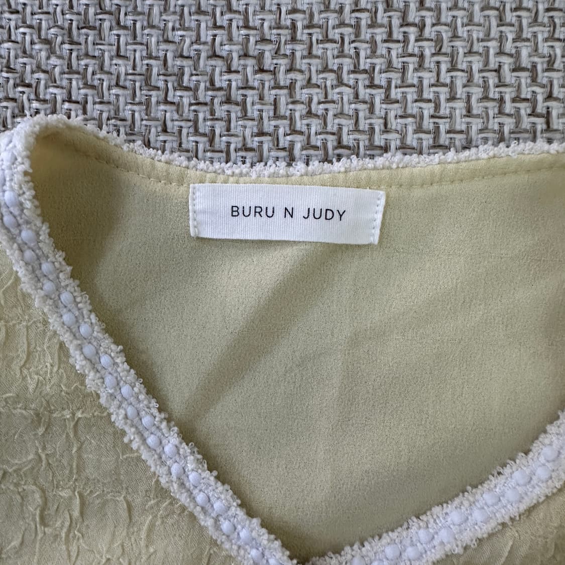 프리 부루앤쥬디 트위드 반팔 자켓 0410D 상품이미지2