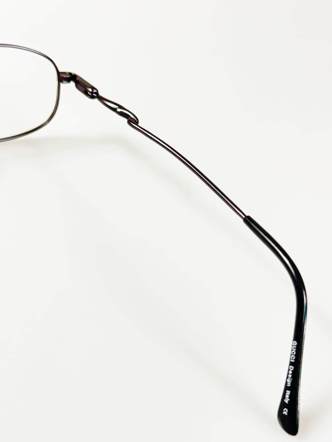 90s GUCCI 블루 메탈 슬림 오벌 빈티지 안경 상품이미지6