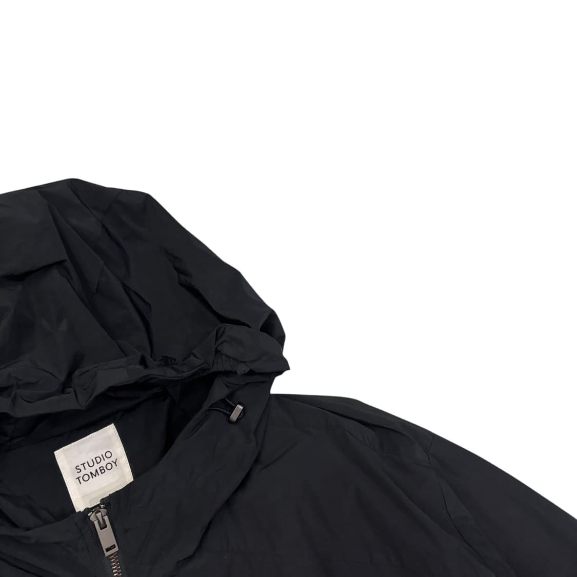스튜디오톰보이 블랙 투포켓 후디점퍼 상품이미지3