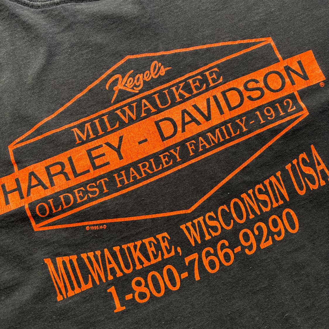 90s 빈티지 할리데이비슨 스몰로고 티셔츠 상품이미지5