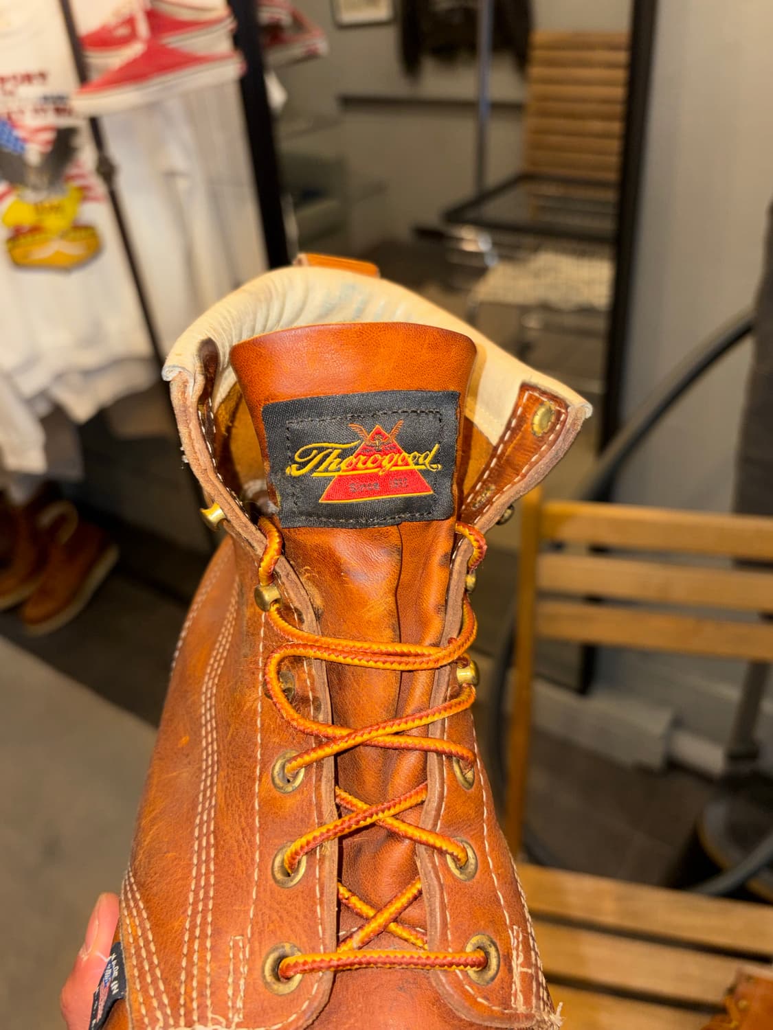 Thorogood USA moc toe leather boots (8E) 상품이미지7