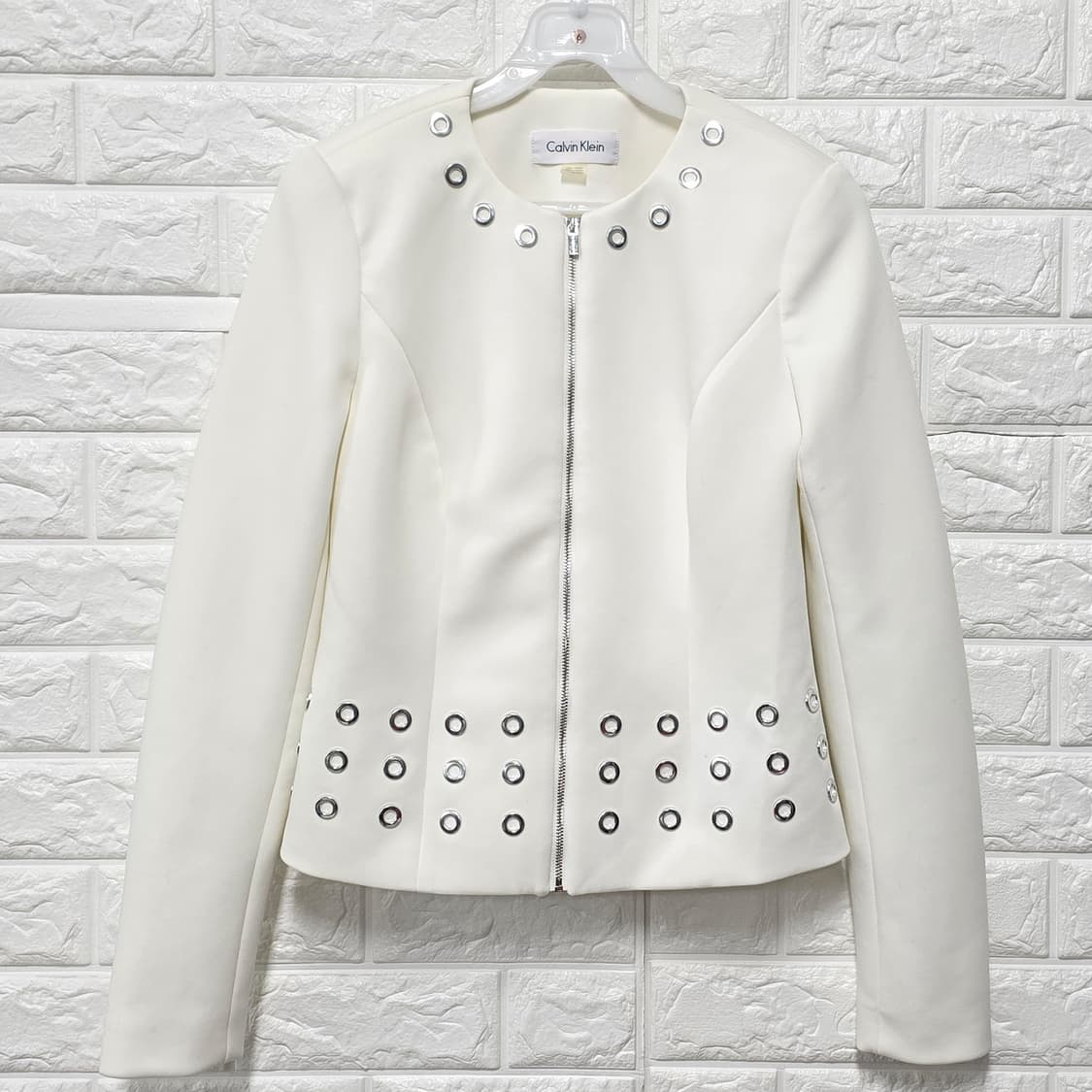 택포// 캘빈클라인 CK 화이트 여성 자켓 S 상품이미지1