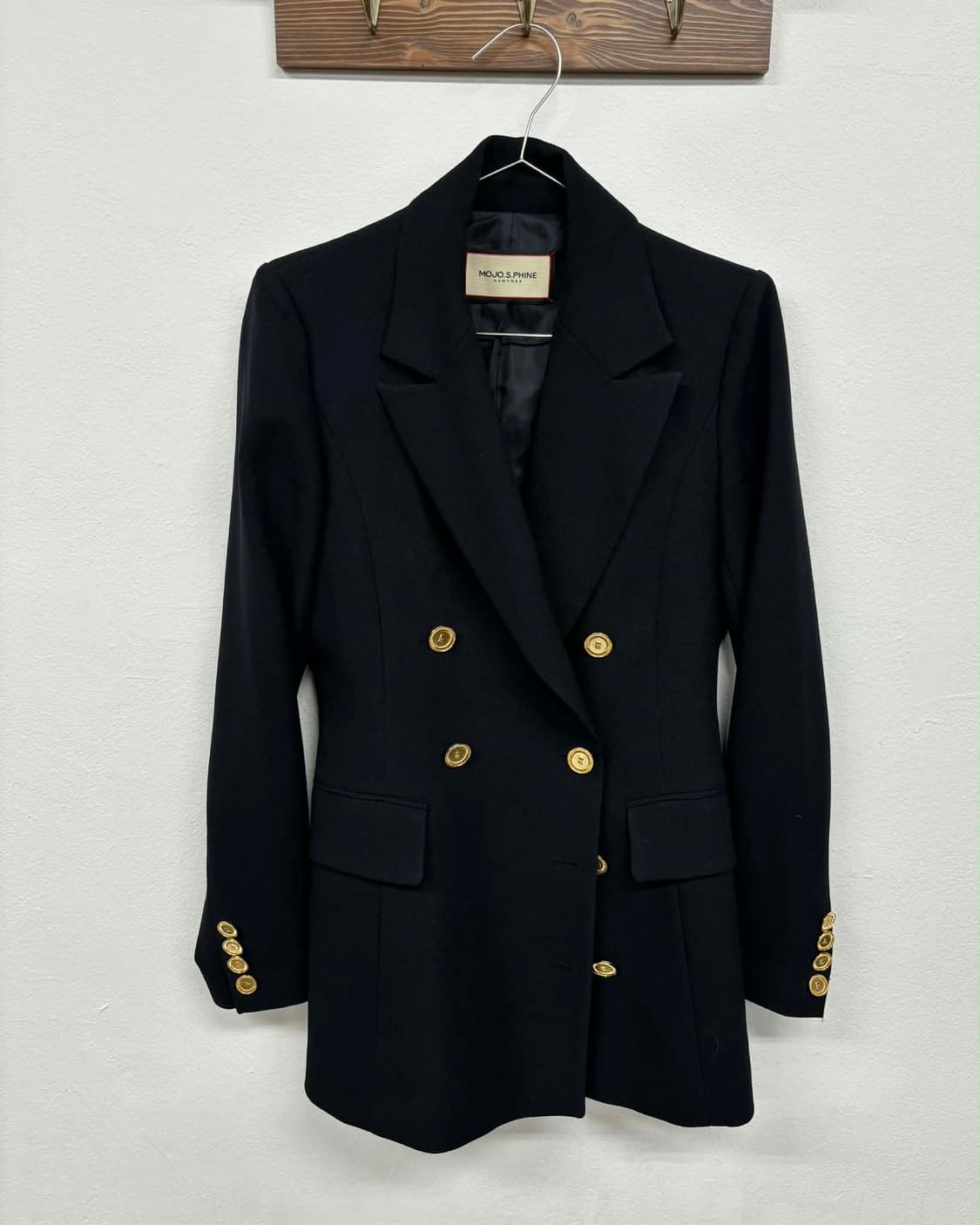 [S] 모조에스핀 MOJO.S.PHINE 20년 신형 더블 브레스티드 롱 상품이미지3