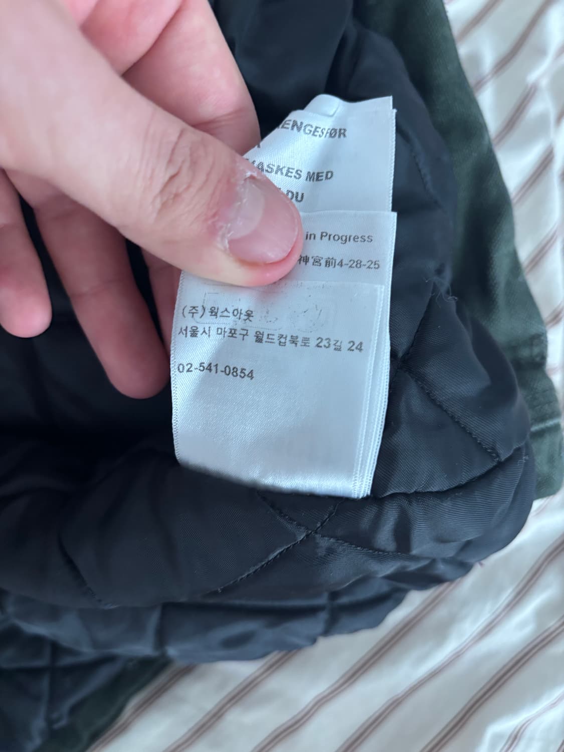 [L] 칼하트 WIP OG 디트로이트 자켓 올리브 블랙 스톤 캔버스 - 상품이미지4