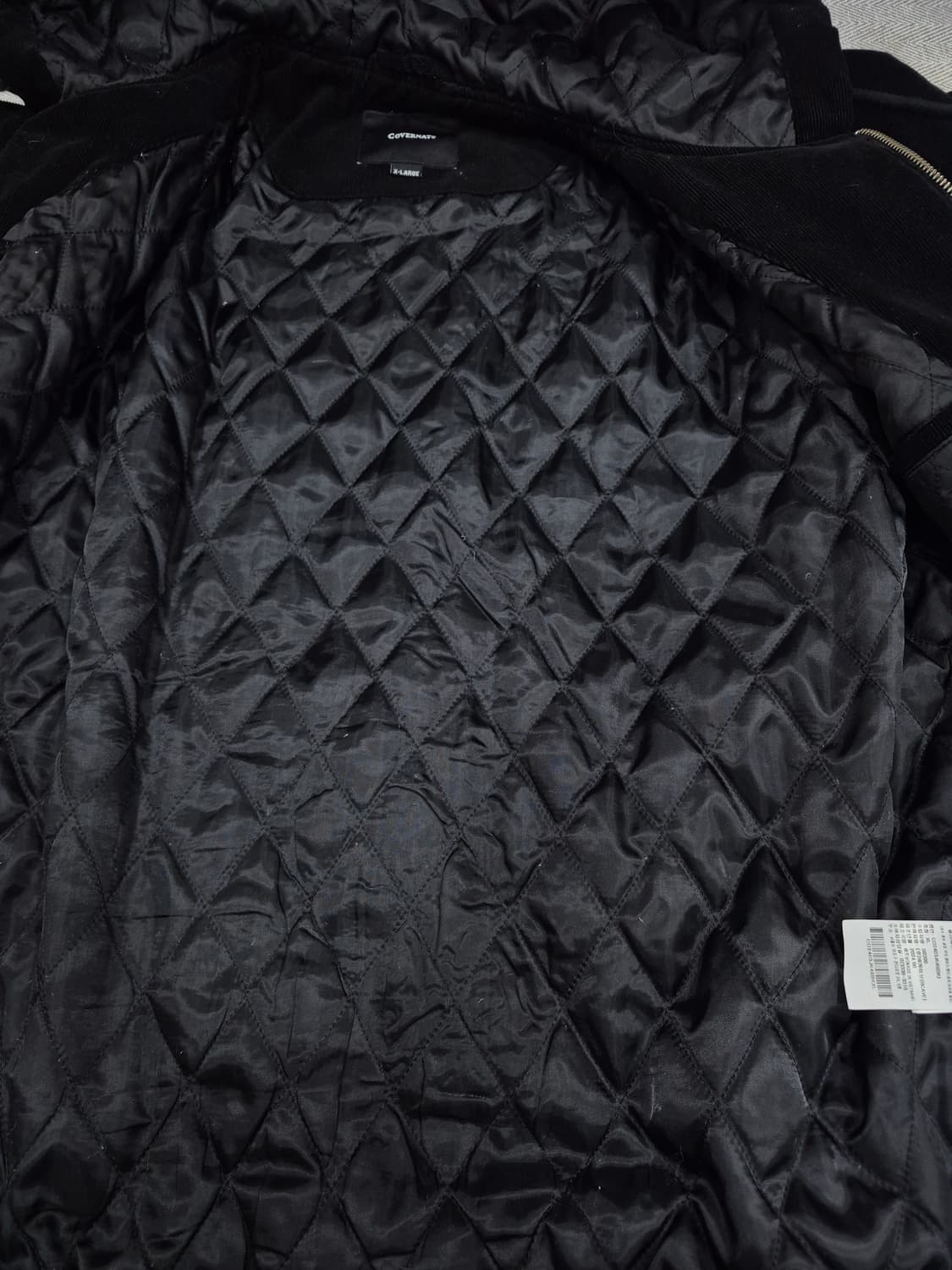 커버낫 C 로고 코듀로이 후디 점퍼 자켓 블랙 남성 105사이즈 상품이미지5