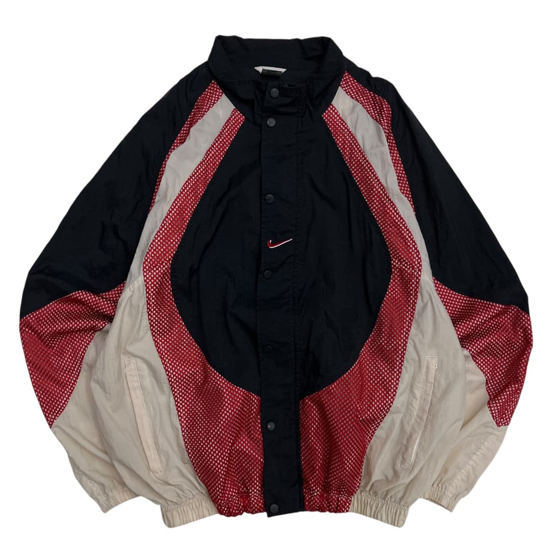나이키 올드스쿨 레드 스우시 블랙 바람막이 XXL 상품이미지3