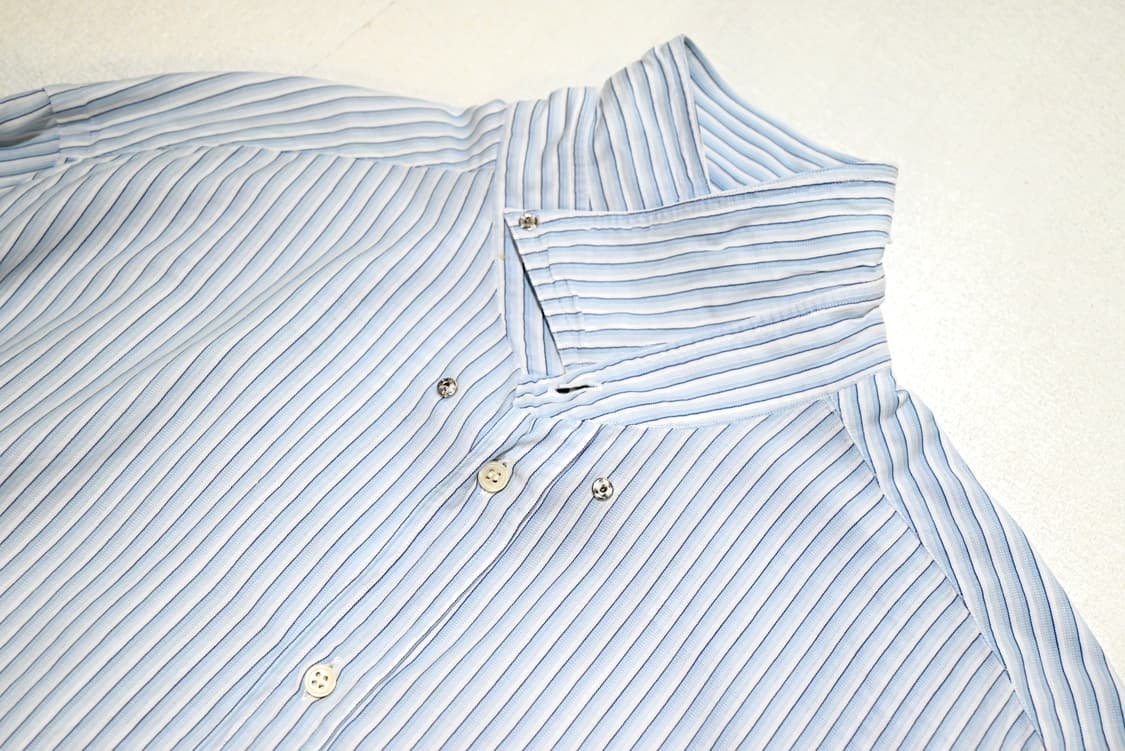 Giorgio Armani stripe snap collar shirts 상품이미지3