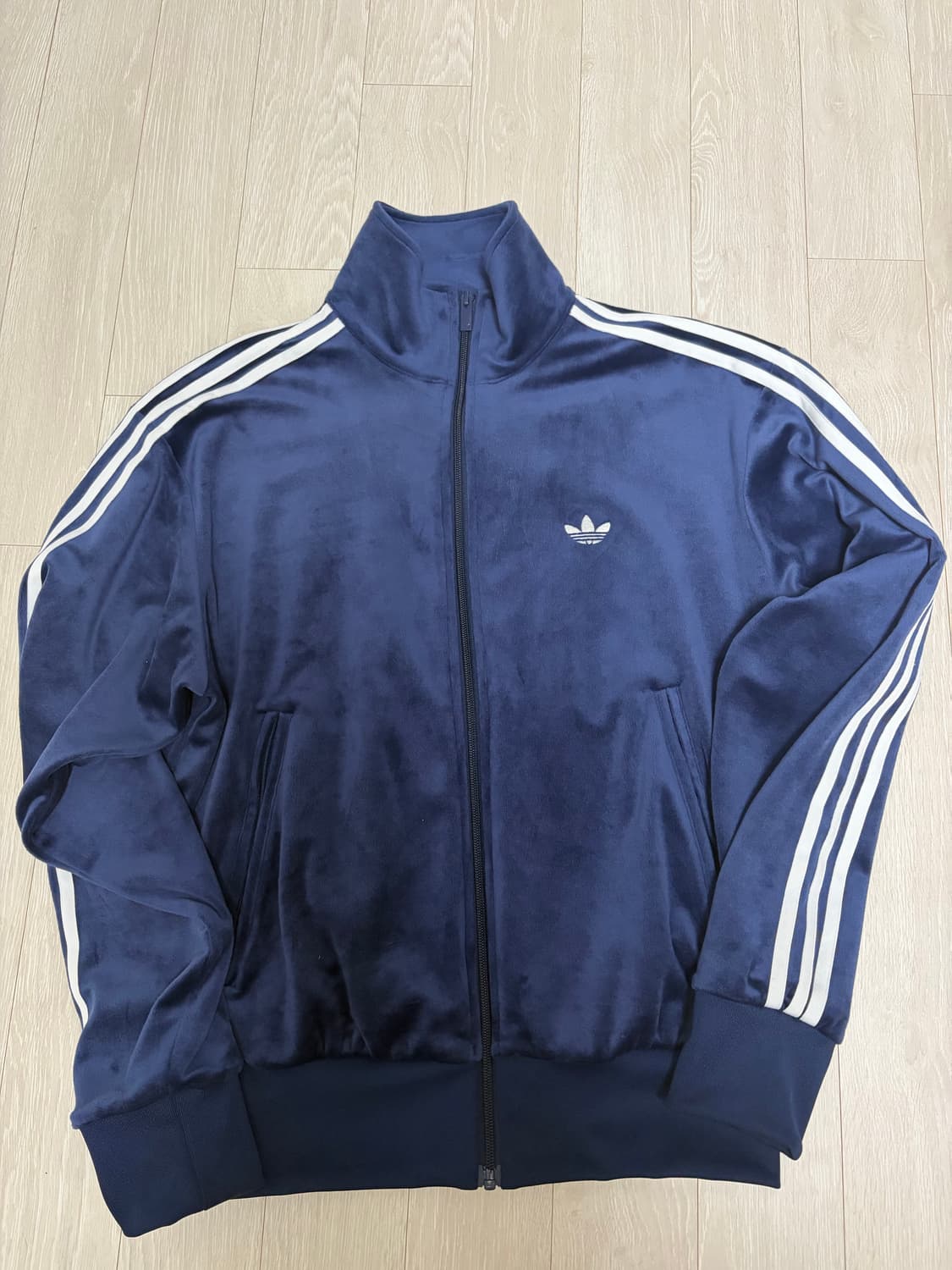 아디다스 파이어버드 벨루어 트랙탑 져지 - 나이트인디고(네이비) S 상품이미지2