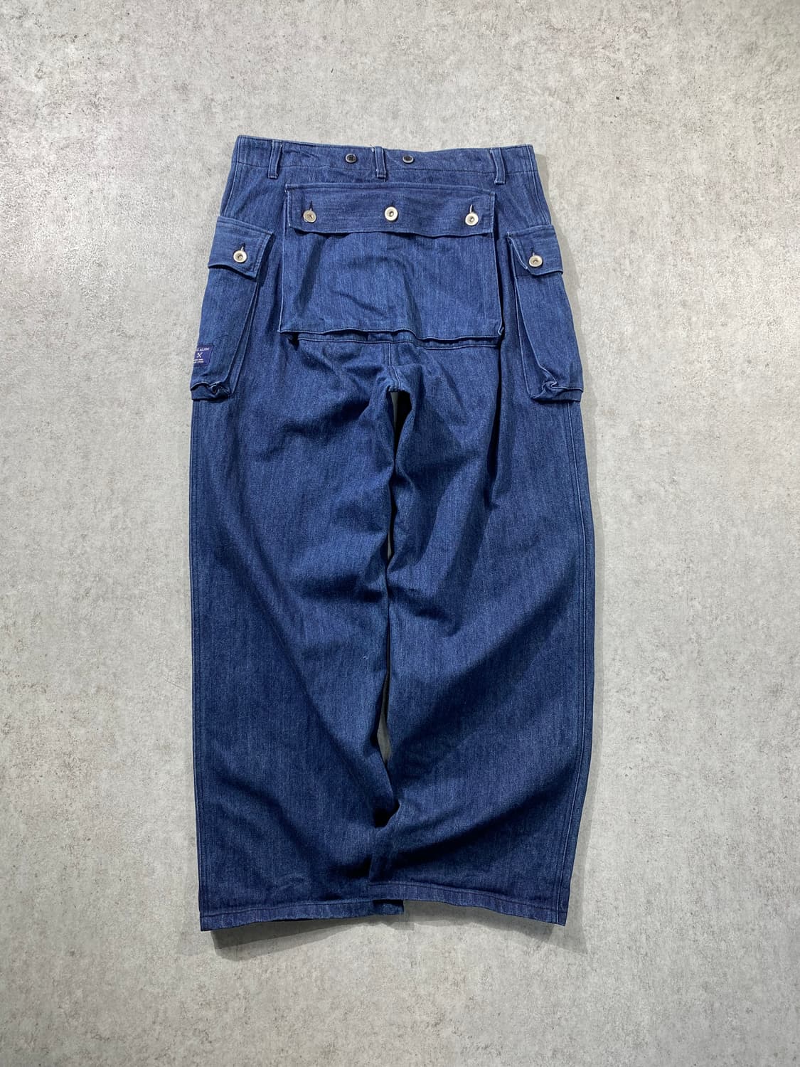 [31] Vintage 빈티지 밀리터리 데님 와이드 몽키팬츠 상품이미지4