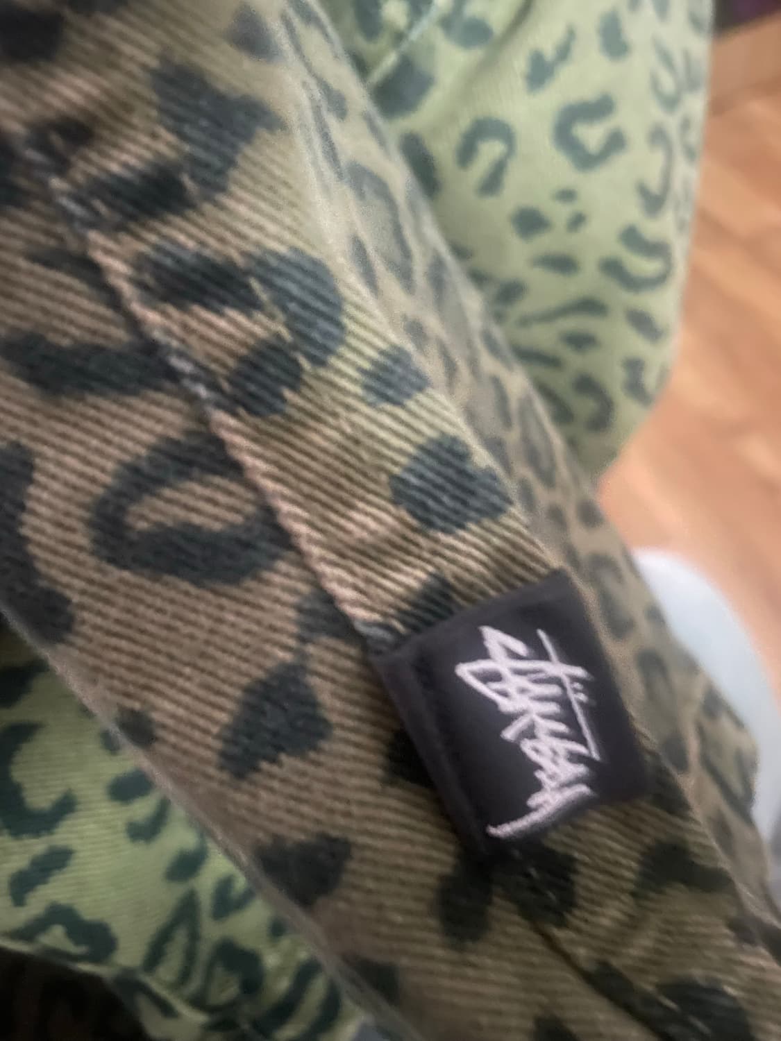 스투시 레오파드 쇼츠 올리브  루즈핏 (M) 상품이미지6