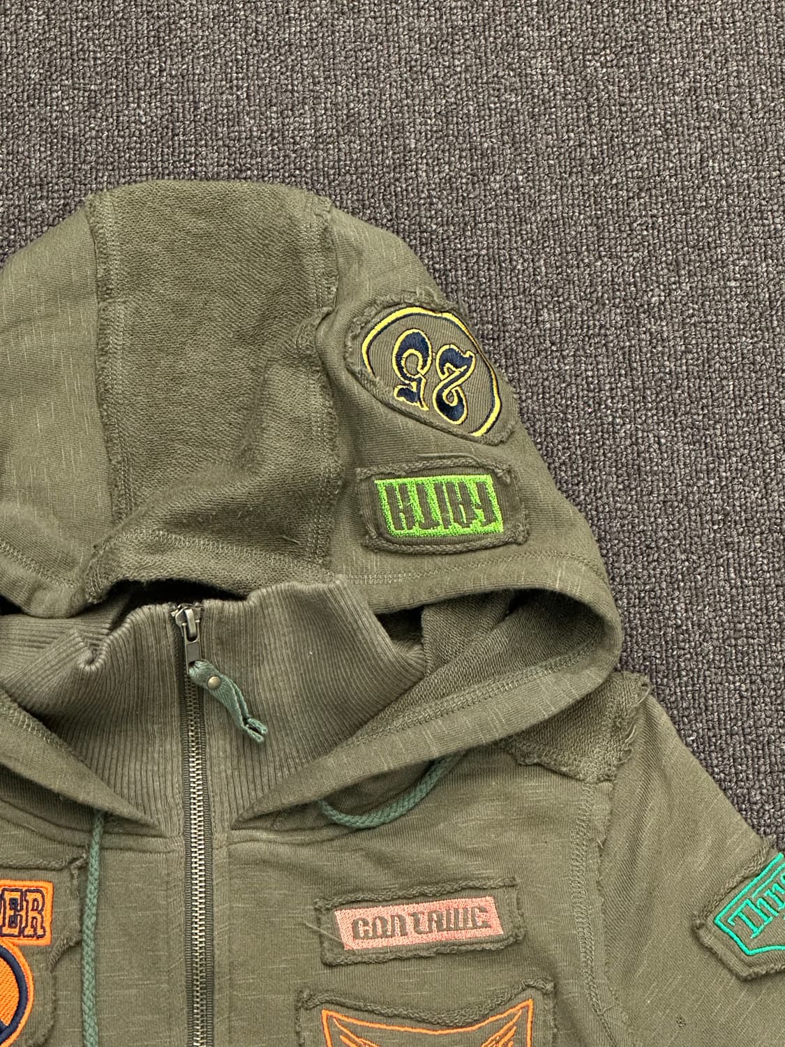 M)Maria 빈티지 패치 후드집업 상품이미지3