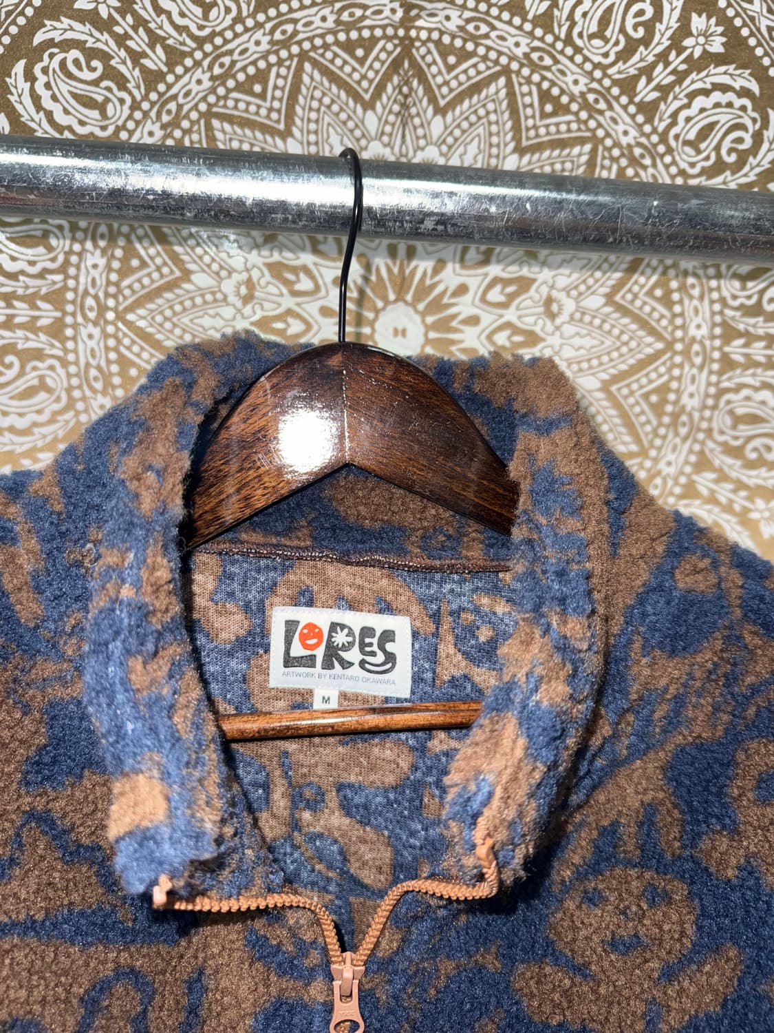 LORES x YETARO OHKAWARA 패턴 양털 후리스 자켓 상품이미지5